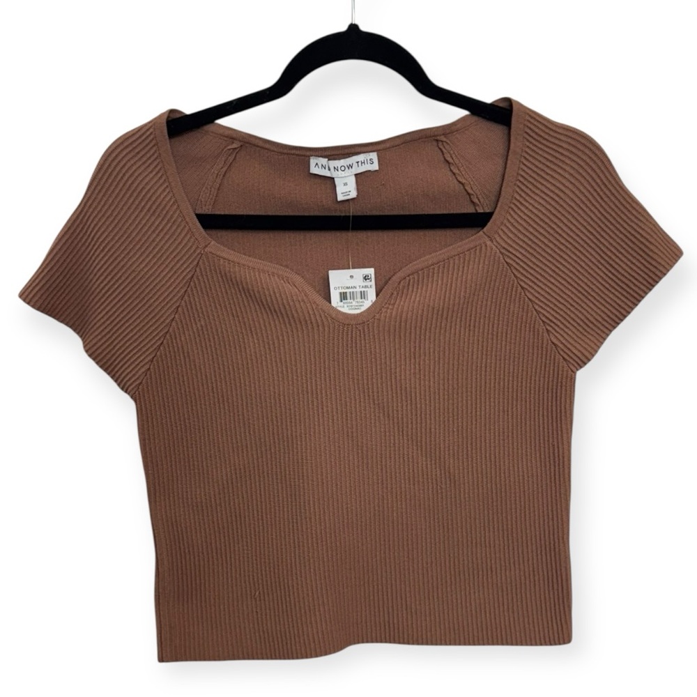 And Now This Blush‎ Ribbed Crop Top Size XS *2111